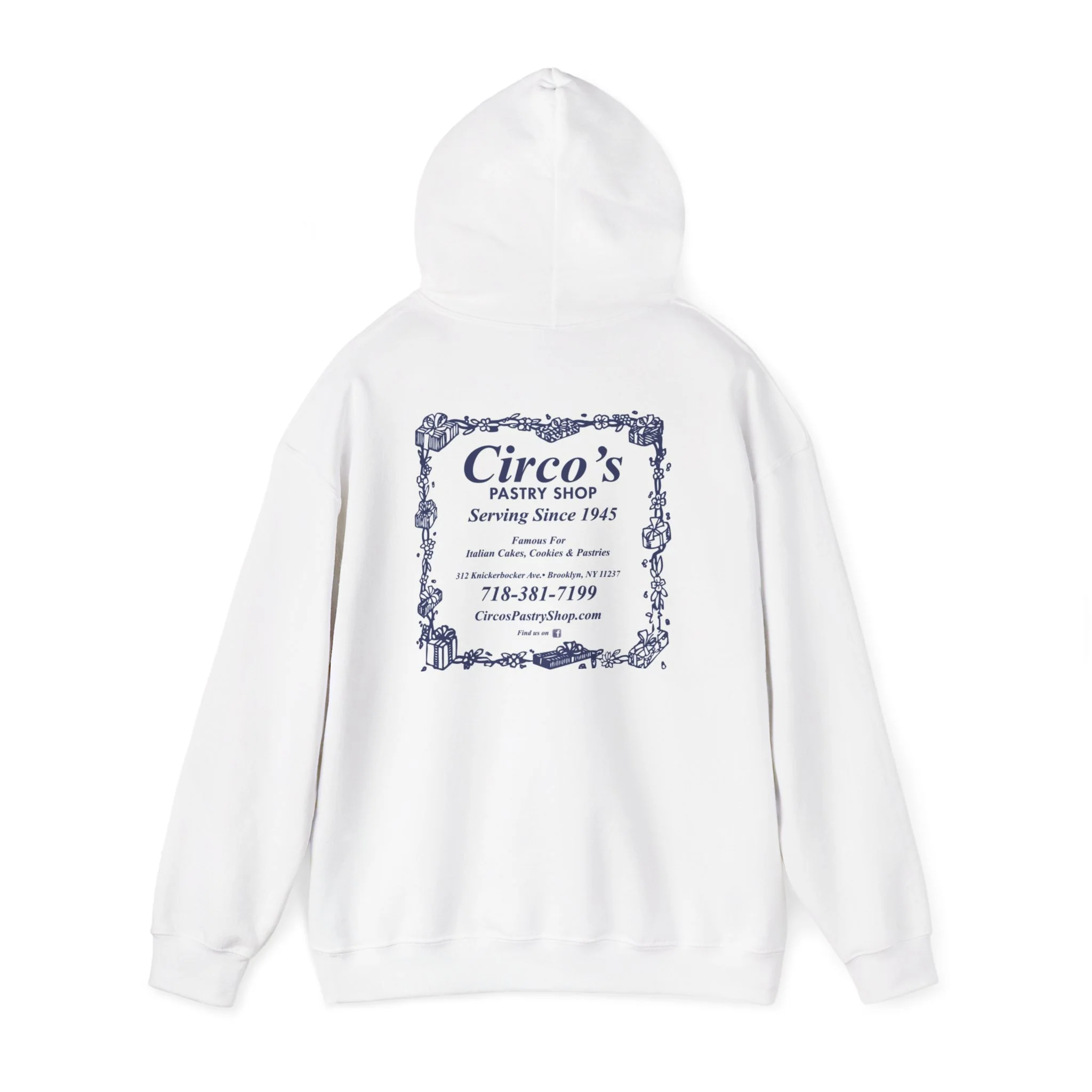 Circo’s Pastry Shop Hoodie — Vintage Bakery Logo Hoodie (Serving Since 1945) - Image 3