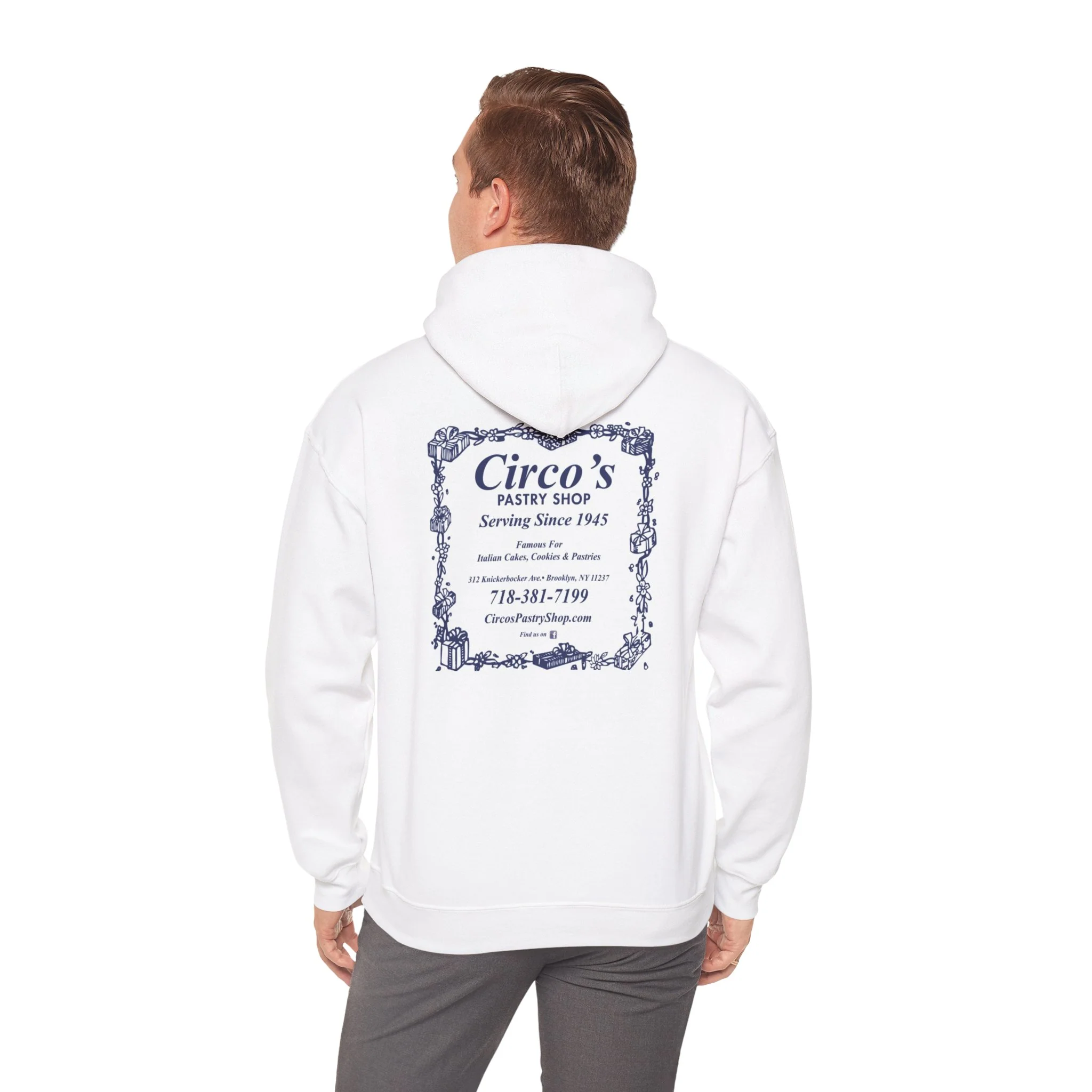 Circo’s Pastry Shop Hoodie — Vintage Bakery Logo Hoodie (Serving Since 1945) - Image 6